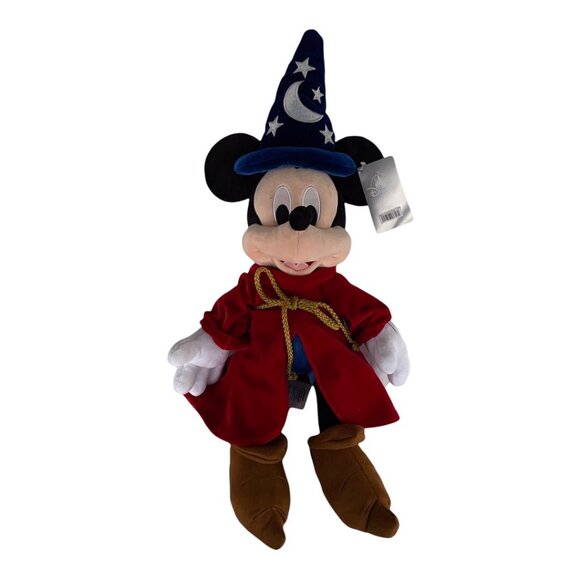 Disney Store Fantasia Sorcerer Mickey Mouse Plush - Picture 2 of 4